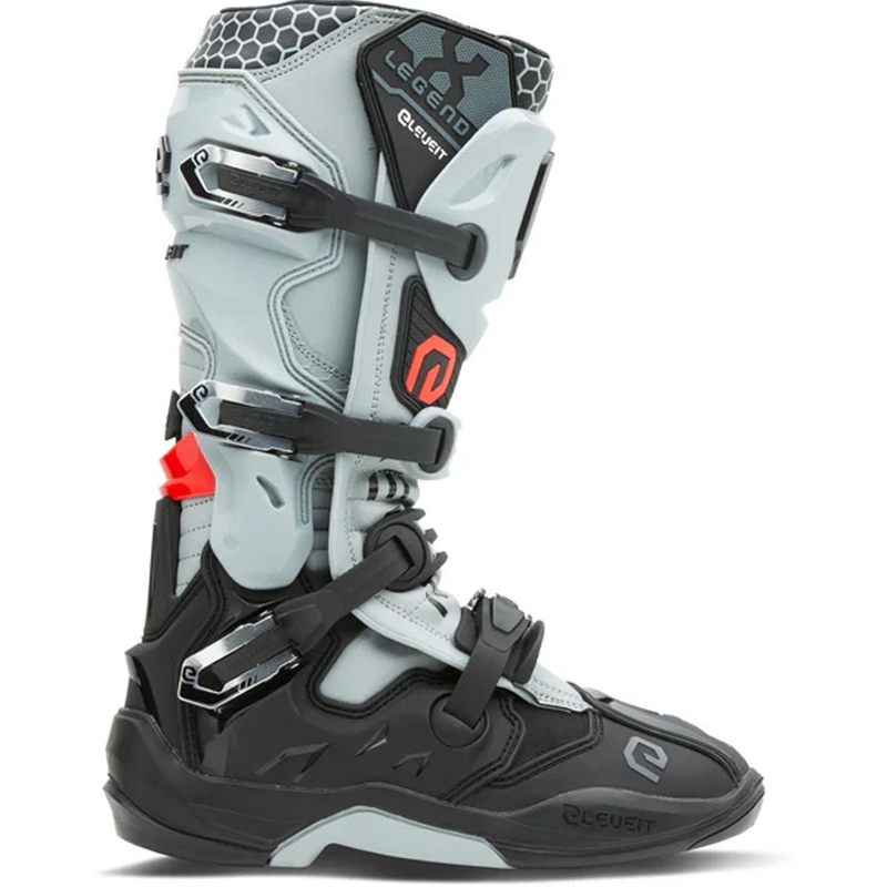 Eleveit X-Legend EVO Motocross-Stiefel schwarz-grau