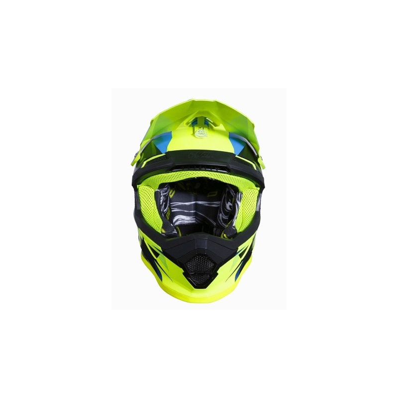 Kinder Motocross Helm Shot Ultimate schwarz-blau-fluo gelb