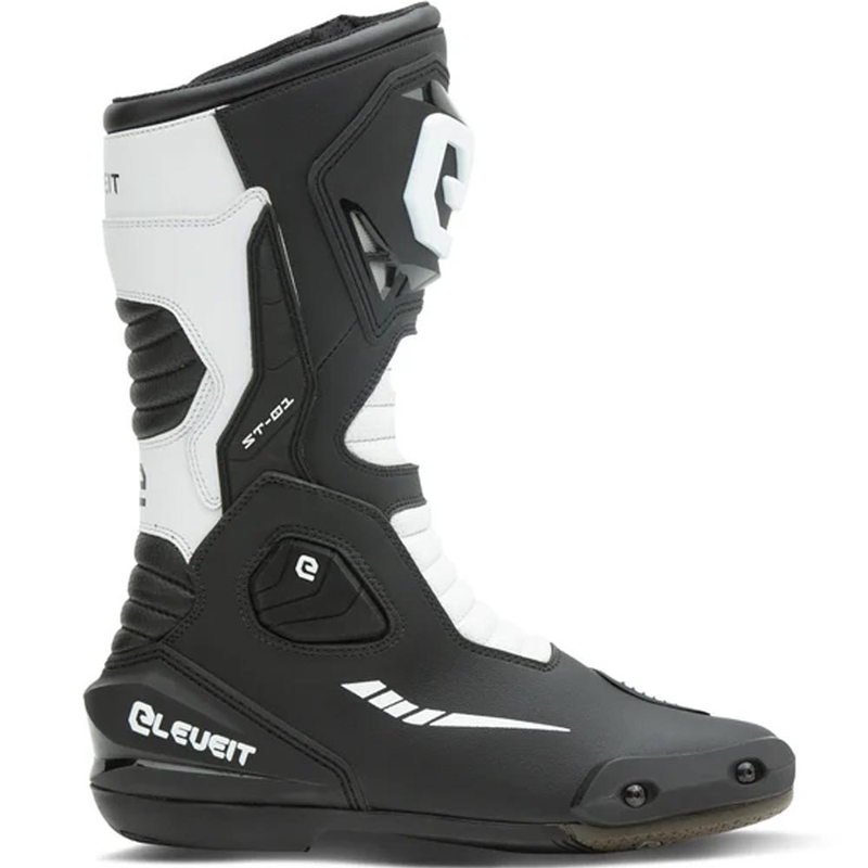Eleveit ST-01 Motorradstiefel schwarz-weiß