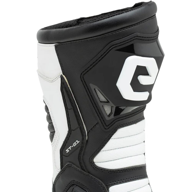 Eleveit ST-01 Motorradstiefel schwarz-weiß