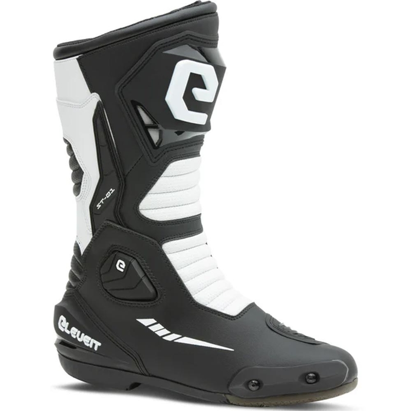 Eleveit ST-01 Motorradstiefel schwarz-weiß