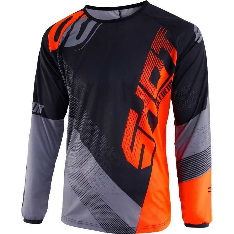 Kinder Motocross Trikot Shot DEVO Ultimate schwarz-fluo orange
