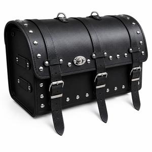 Chopper RSA-13B Motorradkoffer aus Leder mit Schloss