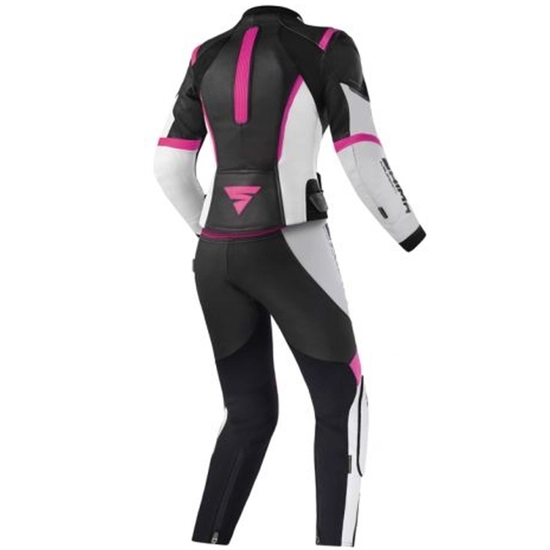 Damen Motorradanzug Shima Miura 2.0 Schwarz-Weiß-Rosa