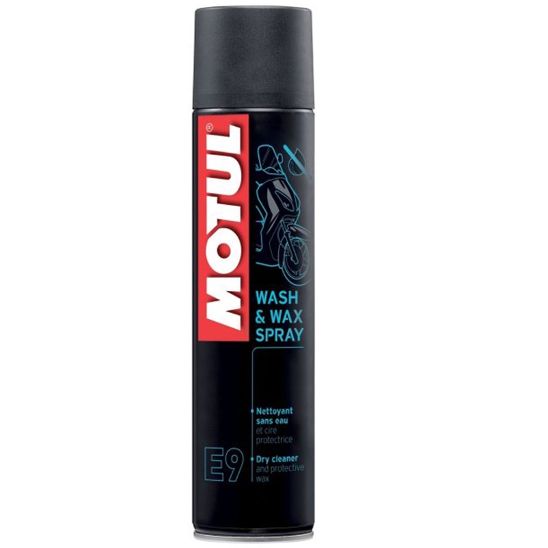 Kunststoffpflegespray Motul E9 Wash Wax 400 ml