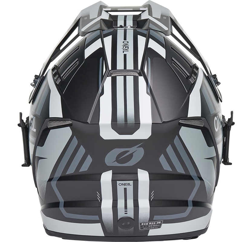 Motocross-Helm O'Neal EX-SRS Dust schwarz-grau