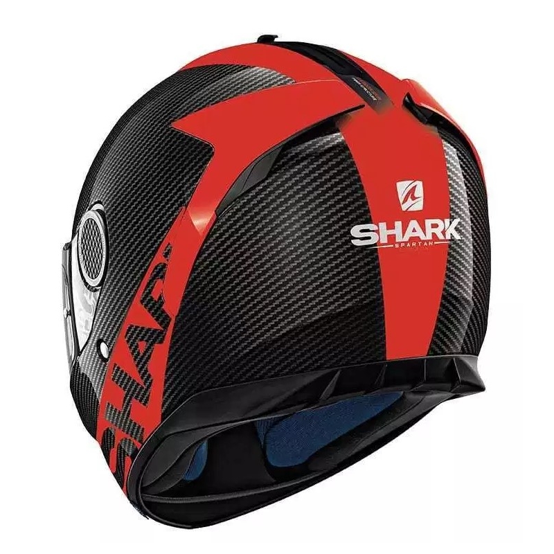 Integralhelm SHARK SPARTAN CARBON Skin schwarz-rot