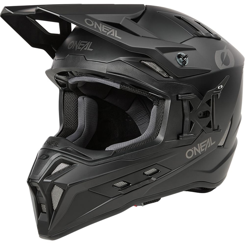 Motocross-Helm O'Neal EX-SRS, Schwarz