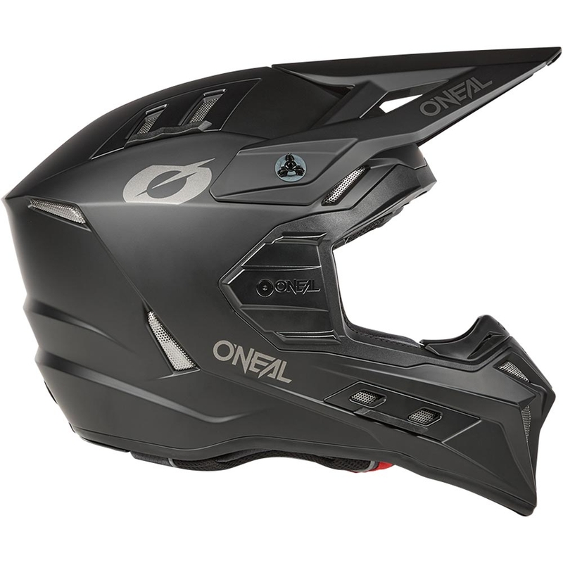 Motocross-Helm O'Neal EX-SRS, Schwarz