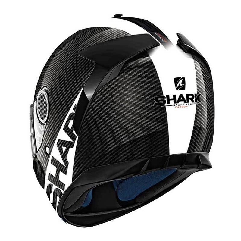 Integralhelm SHARK SPARTAN CARBON Skin schwarz und weiß