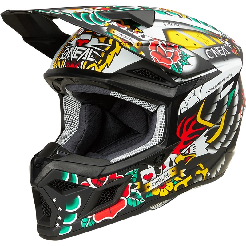 O'Neal 3SRS Inked mehrfarbiger Kinder-Motocrosshelm
