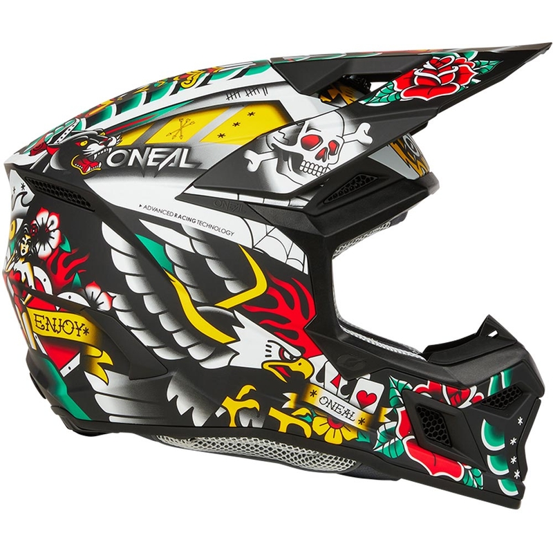 O'Neal 3SRS Inked mehrfarbiger Kinder-Motocrosshelm