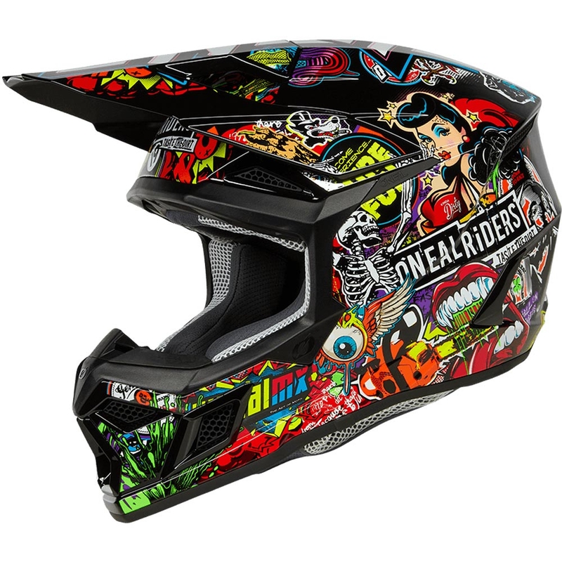 O'Neal 3SRS Crank Motocross-Helm, mehrfarbig