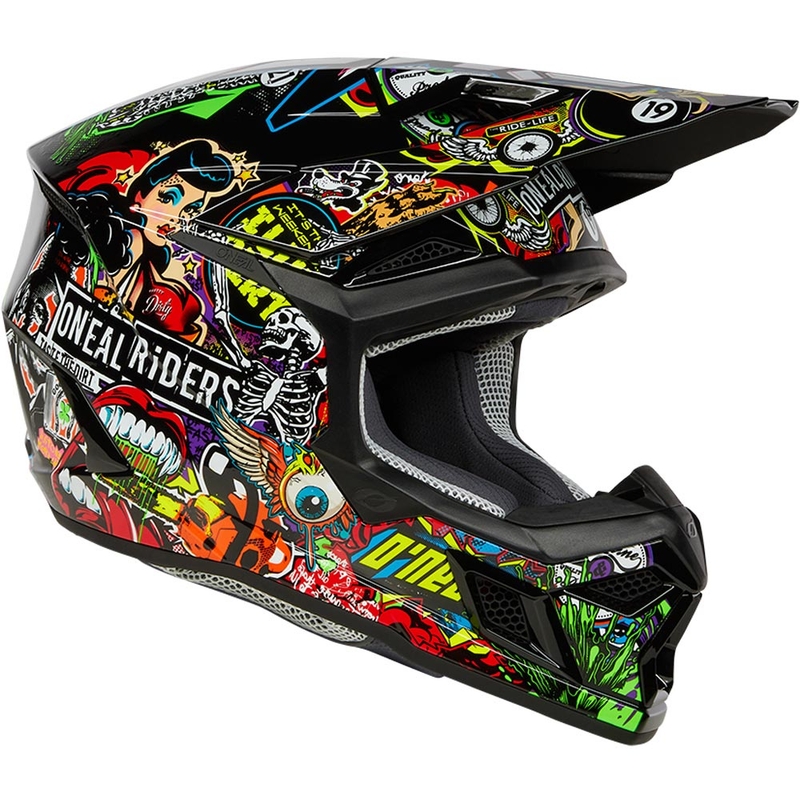 O'Neal 3SRS Crank Motocross-Helm, mehrfarbig