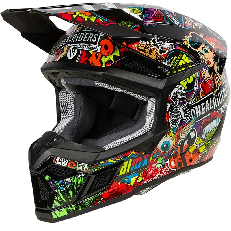 O'Neal 3SRS Crank Motocross-Helm, mehrfarbig