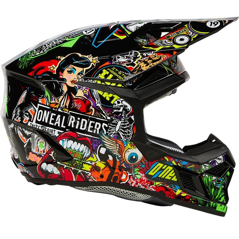 O'Neal 3SRS Crank Motocross-Helm, mehrfarbig