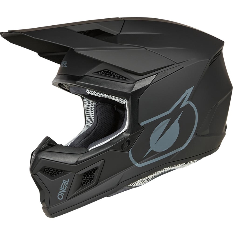 Motocross-Helm O´Neal 3SRS Solid matt schwarz