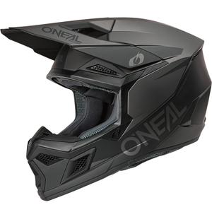 Motocross-Helm O´Neal 3SRS Solid matt schwarz-grau