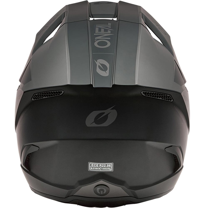 Motocross-Helm O´Neal 3SRS Solid matt schwarz-grau