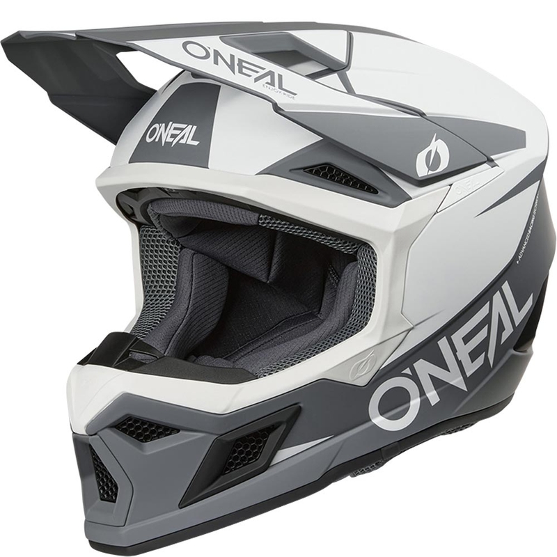 Motocross-Helm O´Neal 3SRS Solid matt weiß-grau