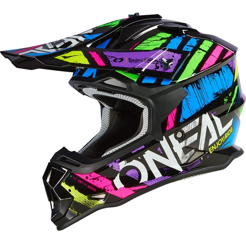 O'Neal 2SRS Glitch Motocross-Helm, mehrfarbig