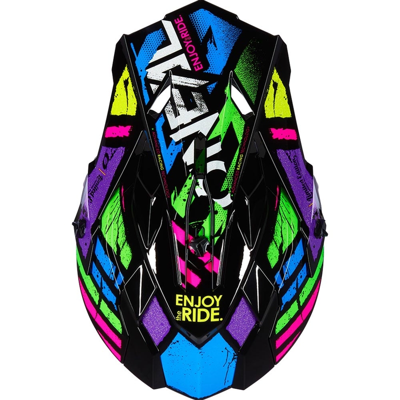 O'Neal 2SRS Glitch Motocross-Helm, mehrfarbig