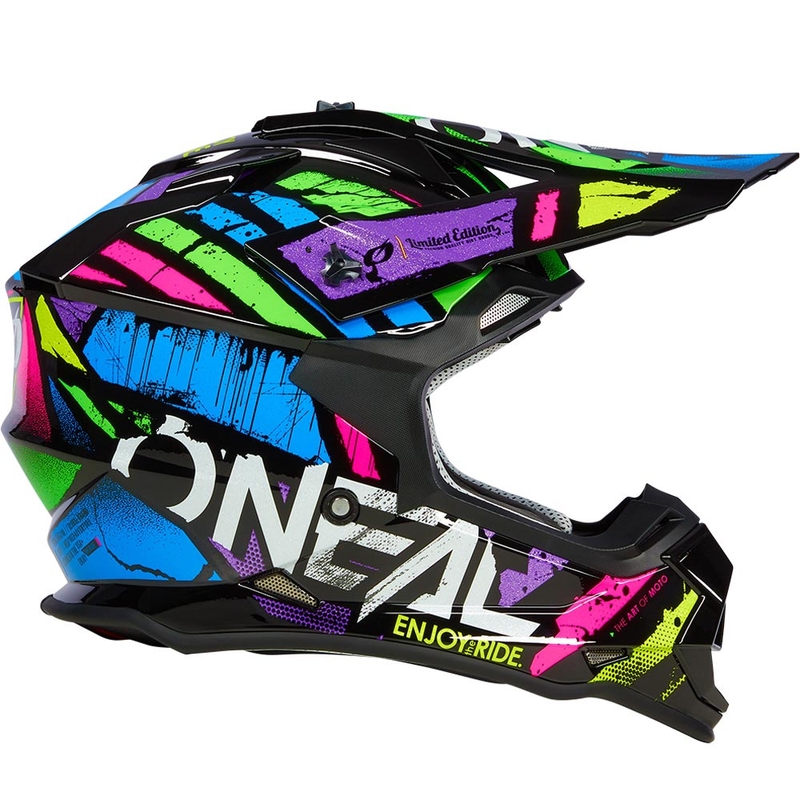 O'Neal 2SRS Glitch Motocross-Helm, mehrfarbig