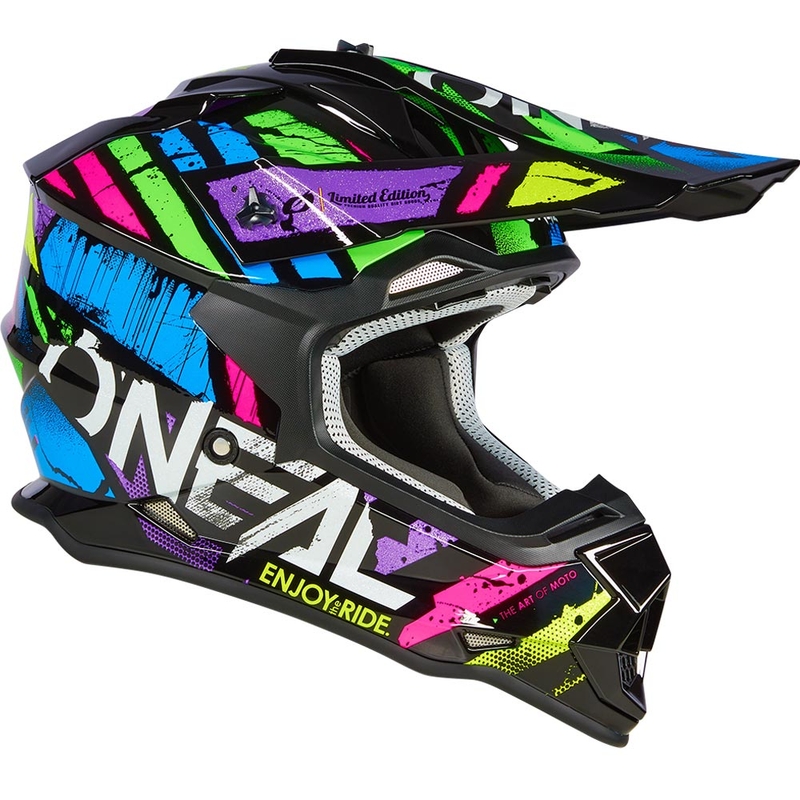 O'Neal 2SRS Glitch Motocross-Helm, mehrfarbig