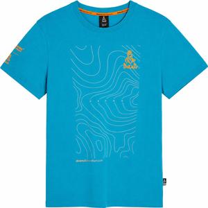 Dakar-Karten-T-Shirt blau