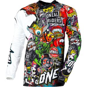Motocross-Trikot O´Neal Mayhem Crank schwarz-mehrfarbig