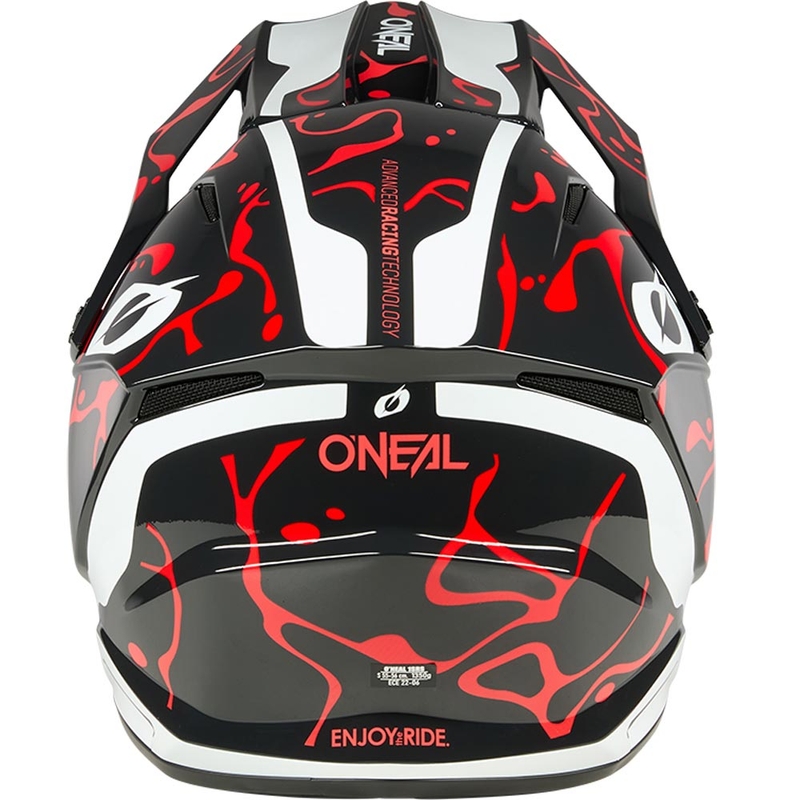 Motocross-Helm O´Neal 1SRS Splash schwarz-rot