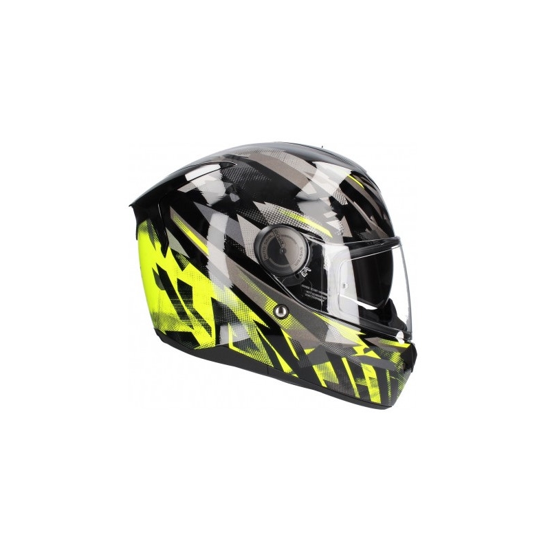 Integralhelm SHARK D-SKWAL Kanhji schwarz-grau-gelb