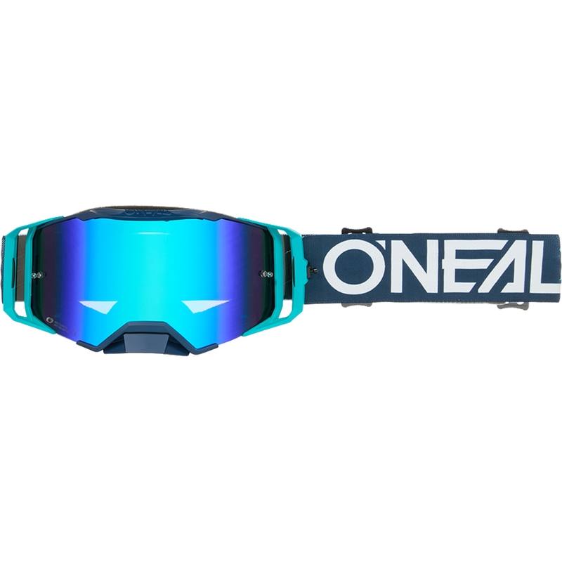 Motocross-Brille O´Neal B-33 Hexa blau (iridiumblaues Plexiglas)