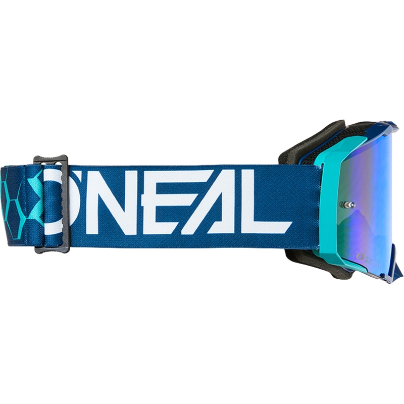 Motocross-Brille O´Neal B-33 Hexa blau (iridiumblaues Plexiglas)