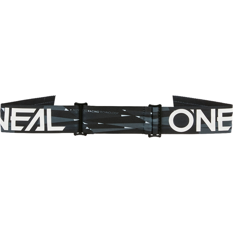 Motocross-Brille O´Neal B-33 Ictus schwarz-weiß (silber verspiegeltes Plexiglas)