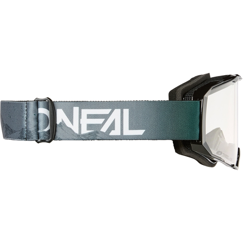 Motocross-Brille O´Neal B-22 Covert grau-grün (klares Plexiglas)