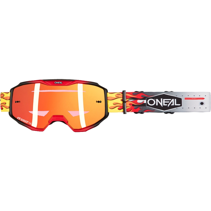 Motocross-Brille O´Neal B-10 HR mehrfarbig (iridiumrotes Plexiglas)