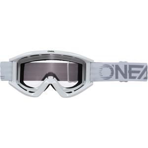 Motocross-Brille O´Neal B-Zero weiß (klares Plexiglas)