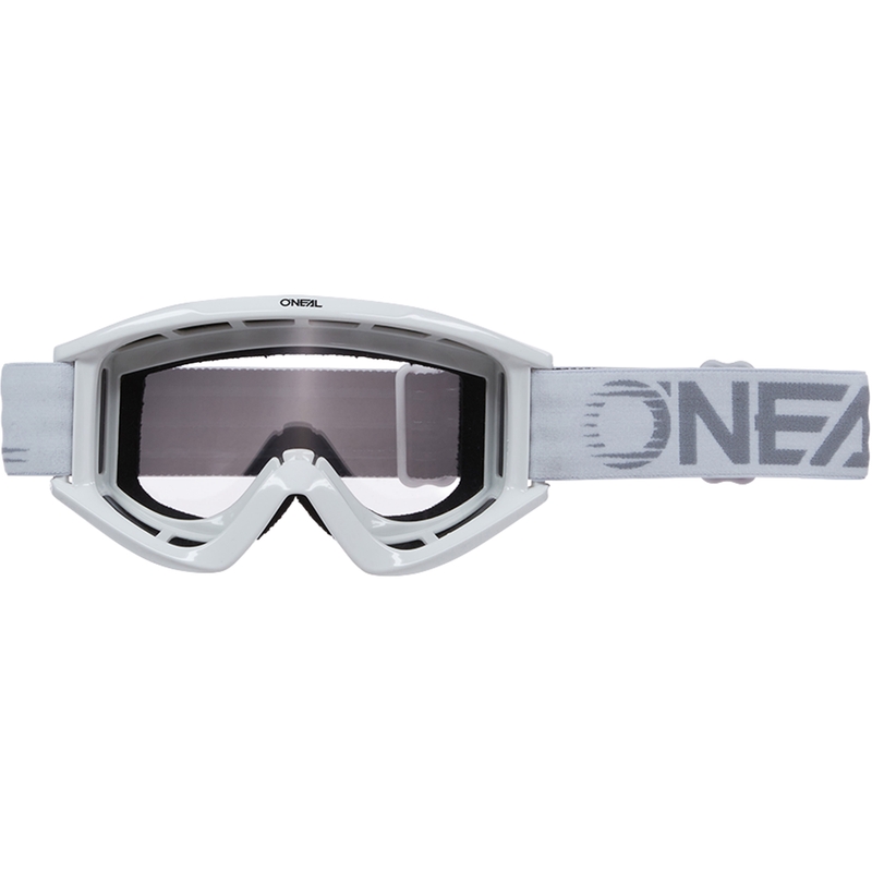 Motocross-Brille O´Neal B-Zero weiß (klares Plexiglas)