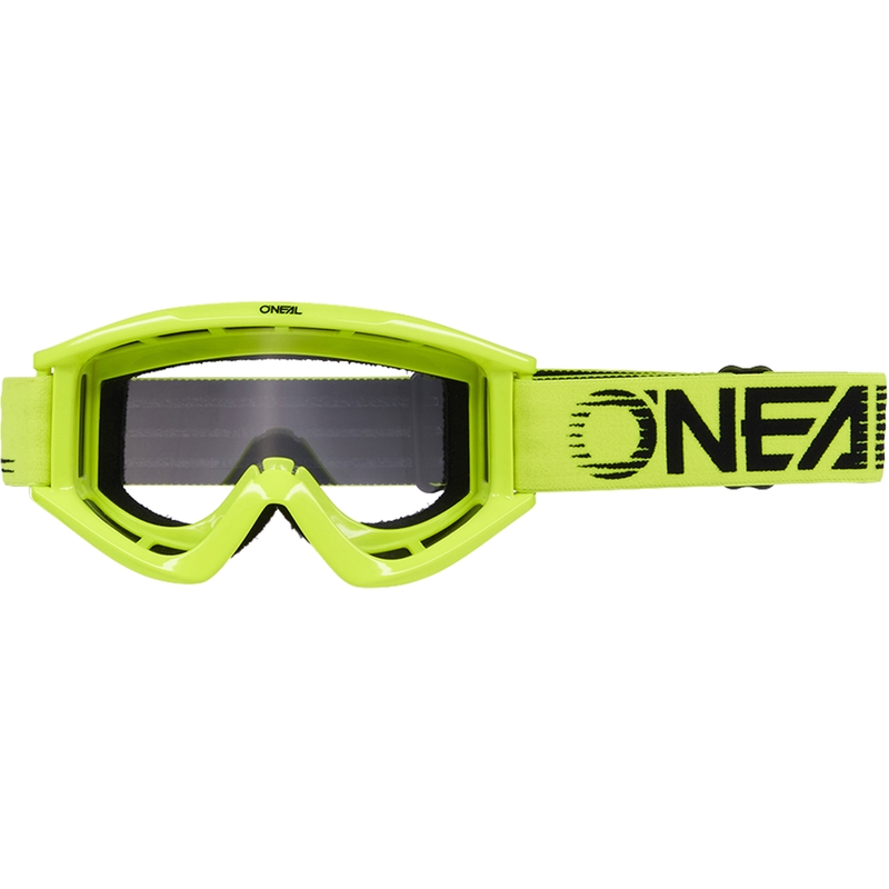 Motocross-Brille O´Neal B-Zero fluoreszierend gelb (klares Plexiglas)