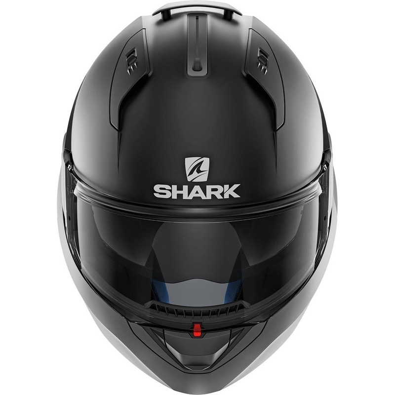SHARK EVO-ONE 2 Blank Mat Black Matte Flip Helm