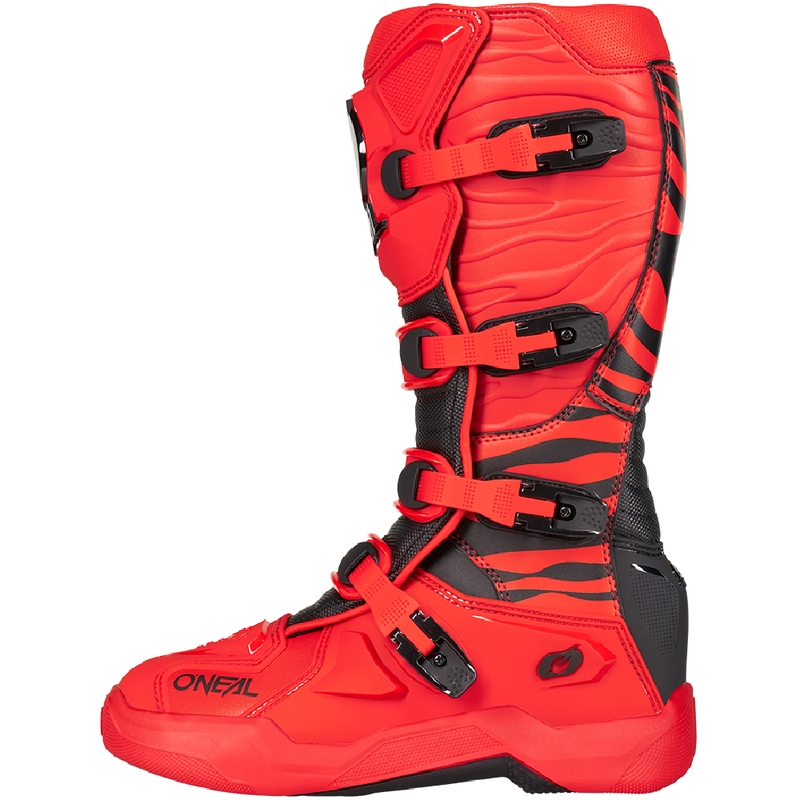 O'Neal 3SRS Zebra Motocross-Stiefel rot