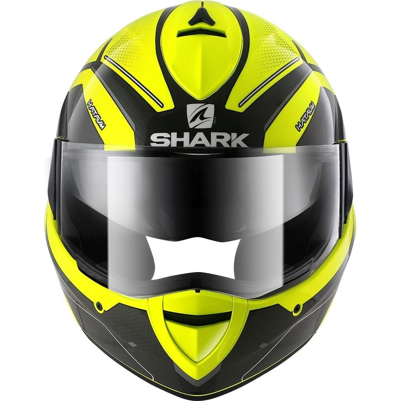 SHARK EVOLINE 3 Hataum schwarz-fluo gelb tipping Helm Ausverkauf