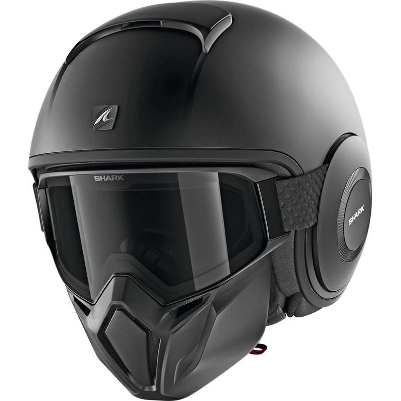 Offener Helm SHARK STREET DRAK Blank Matte Schwarz Ausverkauf