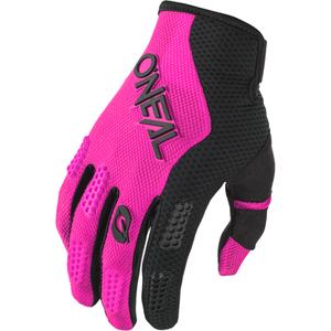 Damen-Motocrosshandschuhe O´Neal Element Racewear schwarz-pink