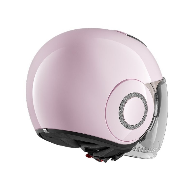 Offener Helm SHARK NANO CRYSTAL von Swarovski rosa