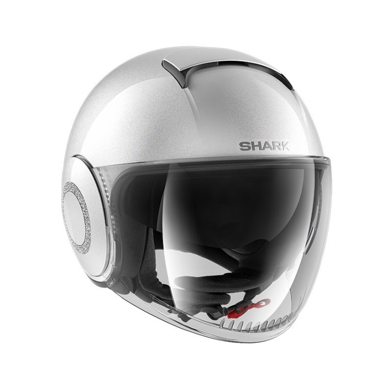 Offener Helm SHARK NANO CRYSTAL by Swarovski Silber Ausverkauf
