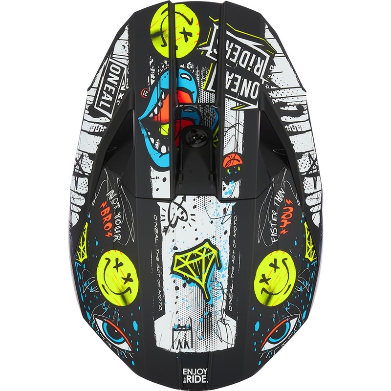 O'Neal 3SRS Rancid Kinder-Motocrosshelm, schwarz-weiß