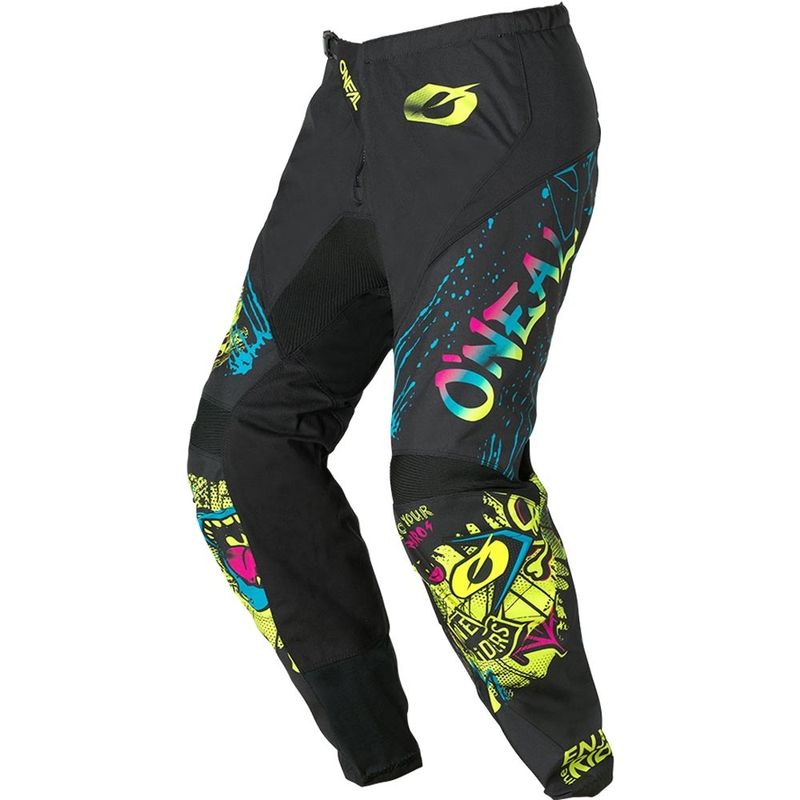 O'Neal Element Rancid Kinder-Motocrosshose Schwarz-Fluoreszierendes Gelb