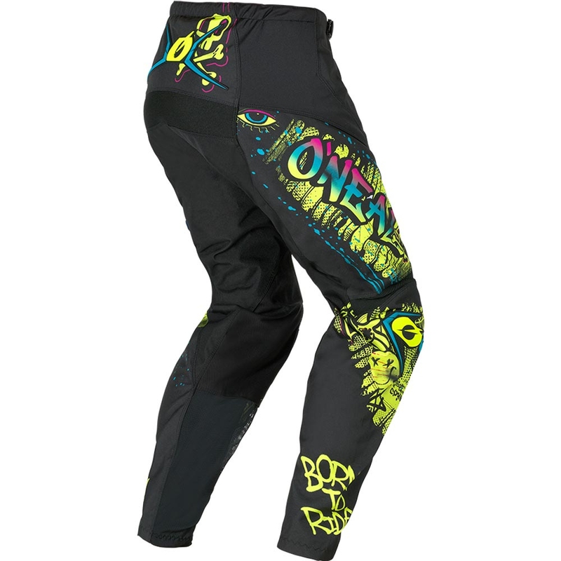 O'Neal Element Rancid Kinder-Motocrosshose Schwarz-Fluoreszierendes Gelb